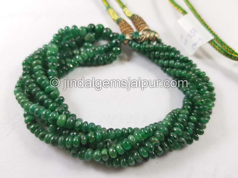 Emerald Smooth Roundelle Beads